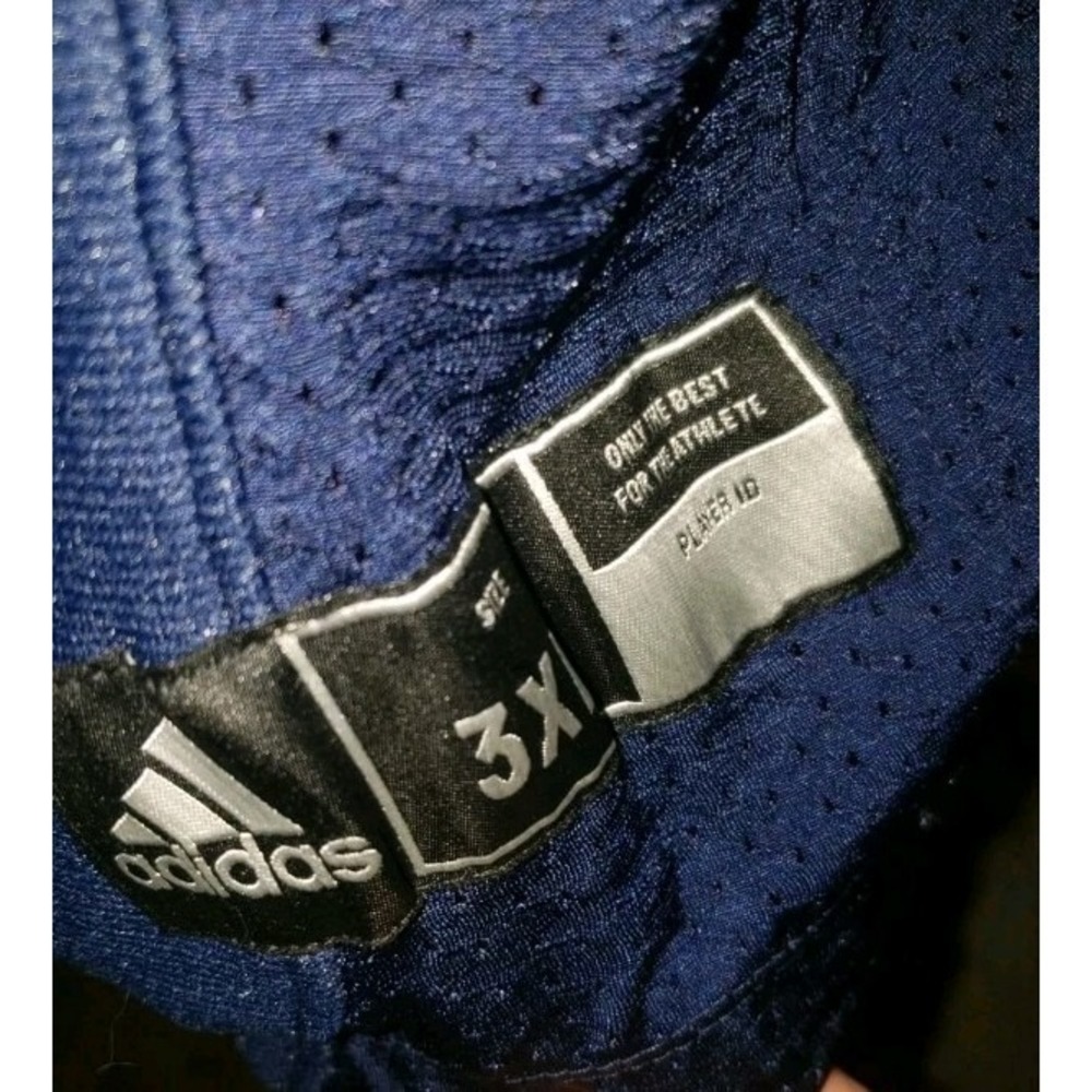 Adidas Techfit Hyped Football Practice‎ Jersey Men's Size 3XL Blue White New $80 - Picture 3 of 5